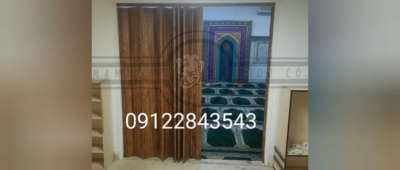 تولید درب آکاردئونی PVC و طرح چوب